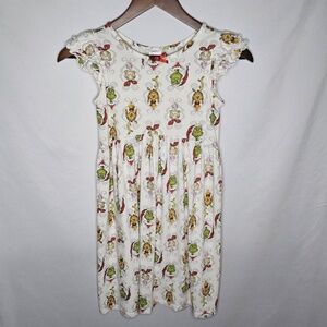Girls Dr Seuss by Hanna Andersson Grinch Cindy Lou Who Nightgown Dress 130 US 8